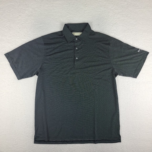 Donald Ross Other - Donald Ross Polo Shirt Mens Large Black White Dot Performance Brookside Golf